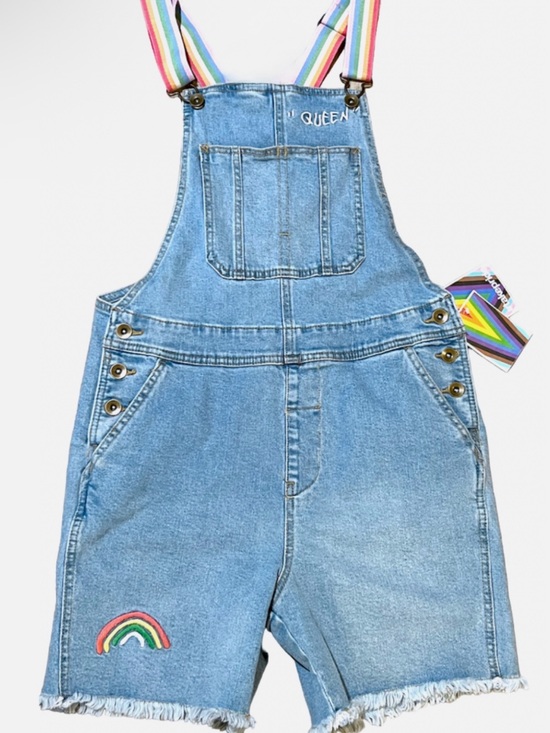 Black Boy Be x Target Denim - Rainbow Denim Overalls - Blue